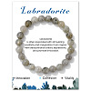 Natural Labradorite Beaded Stretch Bracelets PW-WG7FE75-09-1