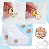 6Pcs Alloy Rhinestone Cufflinks FIND-NB0007-41B-3
