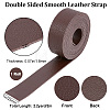 2M Flat Single Face Lychee Pattern Imitation Leather Band LC-WH0010-02A-02-2