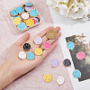 SUPERFINDINGS 60Pcs 6 Colors Alloy Enamel Pendants ENAM-FH0001-71-3