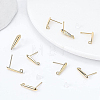40Pcs Brass Stud Earring Findings KK-BC0009-04-4