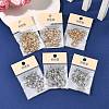 SHEGRACE Brass Micro Pave Clear Cubic Zirconia Spring Gate Clasps XGRQ58768-750G-5