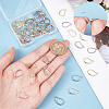 60Pcs 2 Colors 304 Stainless Steel Leverback Earring Findings STAS-SC0004-62-3
