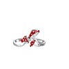 Brass Enamel Cuff Open Rings for Women WG7A357-01-5