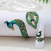 Iron Enamel Peacock Cuff Bangle & Ring Sets for Women WG60250-01-3
