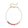 Dyed Natural Malaysia Jade & Glass Beaded Bracelets for Women BJEW-JB13076-01-2