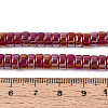 AB Color Plated Opaque Glass Beads Strands GLAA-T026-3x6mm-P14-4