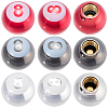 12Pcs 3 Colors Plstic Tire Valve Stem Caps FIND-SP0005-74-1