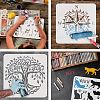 PET Hollow Out Drawing Painting Stencils DIY-WH0391-0719-4