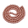 Baking Painted Pearlized Glass Pearl Round Bead Strands HY-Q330-8mm-50-A-3