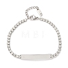 304 Stainless Steel Rhinestone Cup Chain Bracelets BJEW-G753-02P-03-4