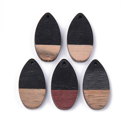 Resin & Walnut Wood Pendants RESI-S358-16H-1