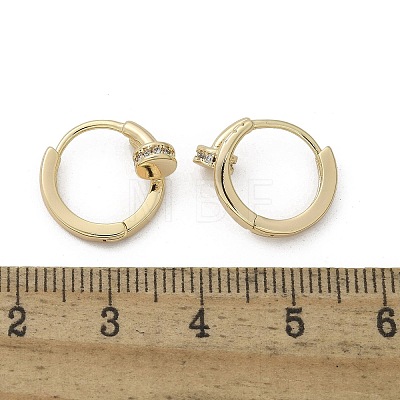 Brass with Cubic Zirconia for Women EJEW-Q014-18G-1