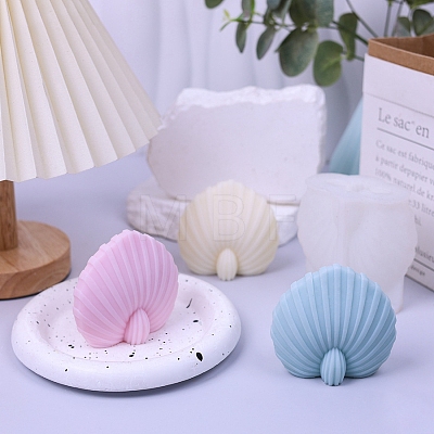 Shell Shape Candle DIY Food Grade Silicone Molds PW-WG36776-01-1