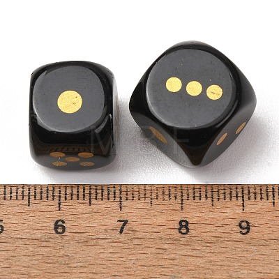 Natural Obsidian Dices G-T143-29-02-1