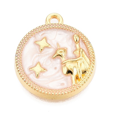 Alloy Enamel Pendants ENAM-T021-03K-1