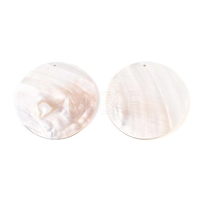 Natural Freshwater Shell Big Pendants SHEL-T020-47A-1