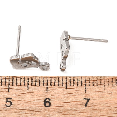 304 Stainless Steel Stud Earring Findings SA-CBA4E98-01A-P-1