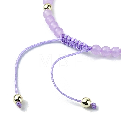 Natural & Dyed Malaysia Jade Braided Bead Bracelets BJEW-JB09988-1