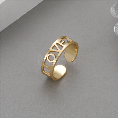 Brass Cuff Open Rings for Women WGEB30E-02-1