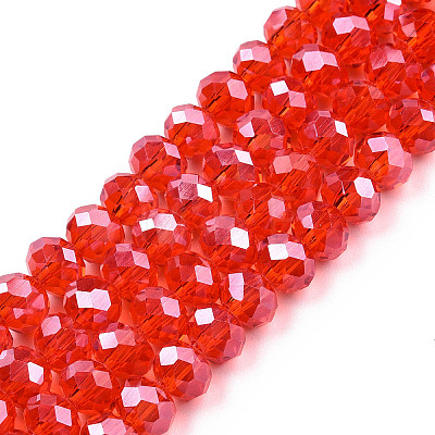Electroplate Glass Beads Strands EGLA-A034-T3mm-A27-1