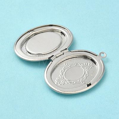 Rack Plating Brass Locket Pendants LS-KK-K277-05P-1