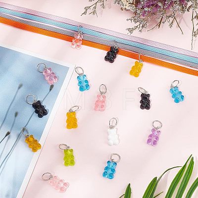 56Pcs 8 Sets Resin Pendants FIND-CA0004-88-1