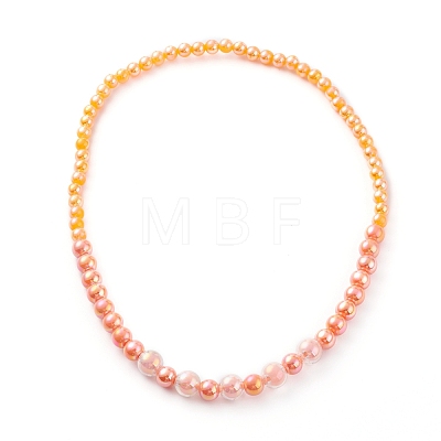 Acrylic Beaded Bracelet & Necklace Set for Kids SJEW-JS01207-03-1