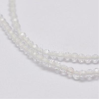 Natural White Moonstone Beads Strands G-E352-01-1