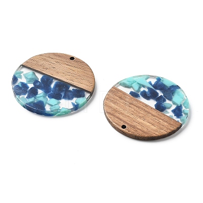 Resin and Walnut Pendants FIND-R051-05-1