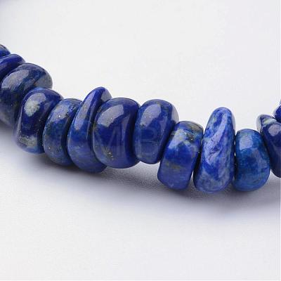 Natural Lapis Lazuli Beaded Stretch Bracelets BJEW-JB02683-03-1