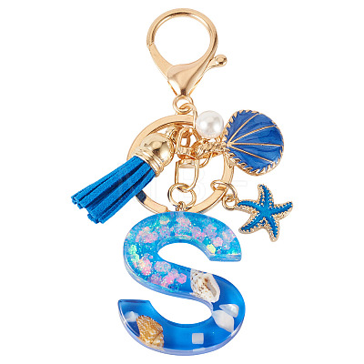 Star Resin & Shell Keychains KEYC-TAC00087-01S-1