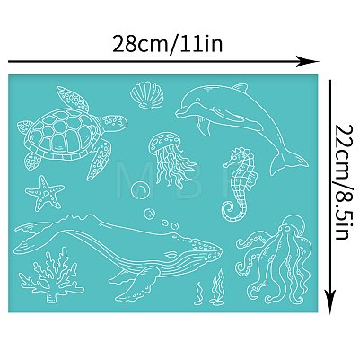 Self-Adhesive Silk Screen Printing Stencil DIY-WH0338-072-1