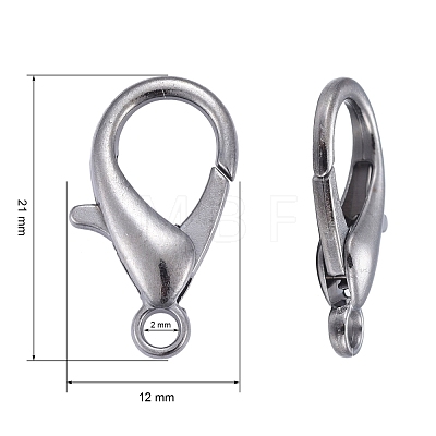 Zinc Alloy Lobster Claw Clasps E107-B-NF-1