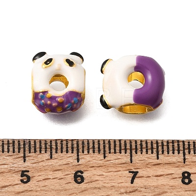 Alloy Enamel European Beads MPDL-F020-11C-MG02-1