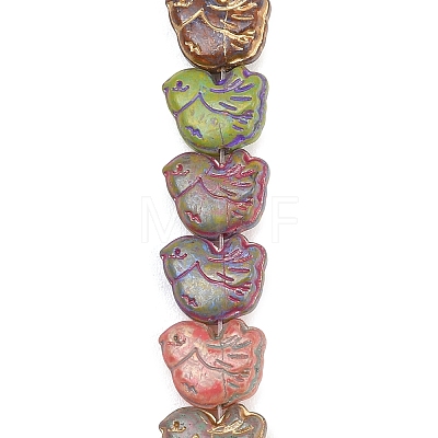 Baking Paint Glass Beads Strands GLAA-F133-05-1