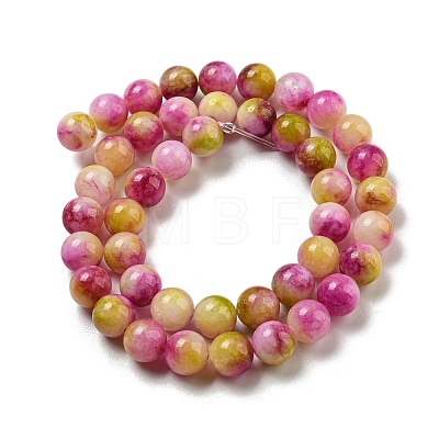 Natural Dyed Yellow Jade Beads Strands G-Q160-A01-01-1