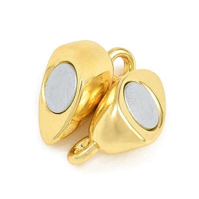 Brass Magnetic Clasps KK-CBA8A92-02G-1