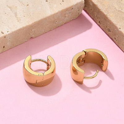 201 Stainless Steel Wide Huggie Hoop Earrings EJEW-D354-16G-1