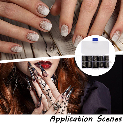 PET Transfer Nail Art Sticker MRMJ-GF0001-73A-1