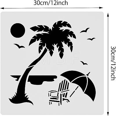Plastic Drawing Painting Stencils Templates DIY-WH0172-002-1