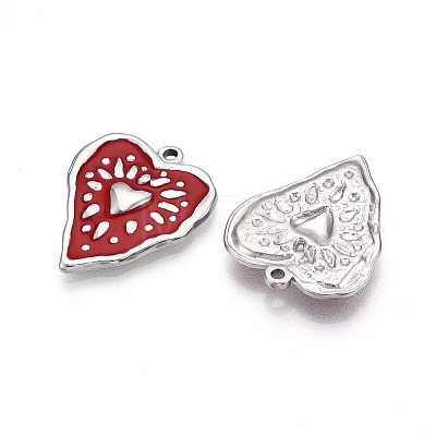 304 Stainless Steel Pendants STAS-N108-21B-P-1