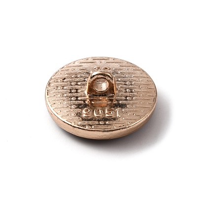 1-Hole Alloy Enamel Shank Button FIND-WH0116-52A-KCG-1