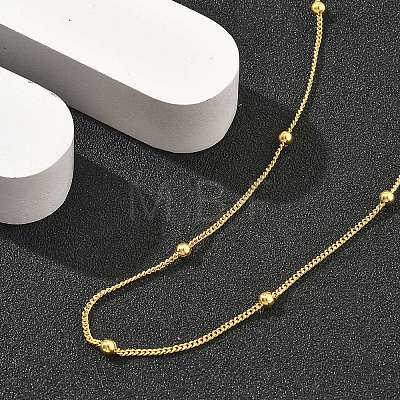 Brass Satellite Chains  Necklaces for Women NJEW-D302-27G-1