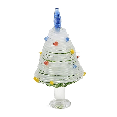 Handmade Lampwork Christmas Tree Ornaments LAMP-C026-06F-1
