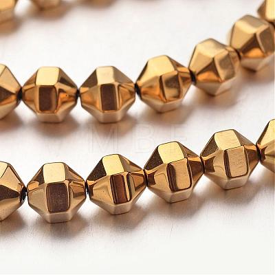 Electroplate Non-magnetic Synthetic Hematite Bead Strands G-F300-29B-03-1