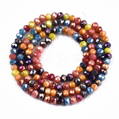 Opaque Glass Beads Strands X-GLAA-T006-12A-1
