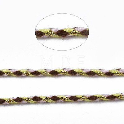 Tri-color Polyester Braided Cords OCOR-T015-B04-1