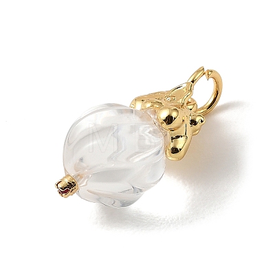 Natural Quartz Crystal Pendants KK-D262-05G-02-1
