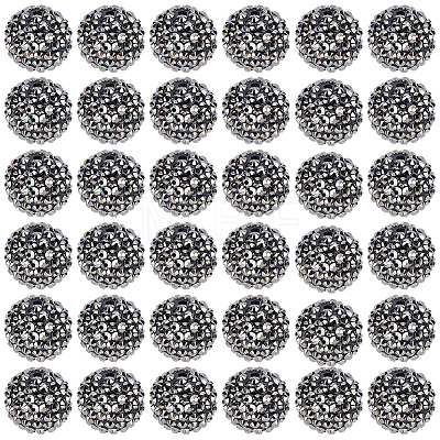 50Pcs Resin Rhinestone Beads RESI-PA0001-45A-1
